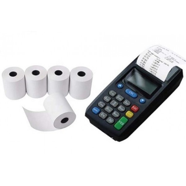 Giấy in nhiệt K57, Phi 30mm cho máy POs mini, máy quẹt thẻ